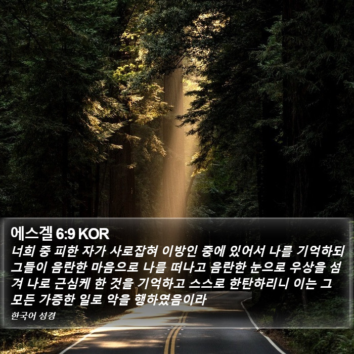 에스겔 6:9 KOR Bible Study