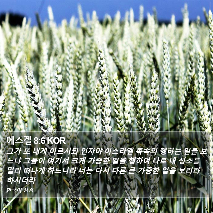 에스겔 8:6 KOR Bible Study