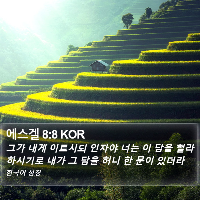 에스겔 8:8 KOR Bible Study