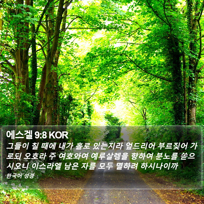 에스겔 9:8 KOR Bible Study