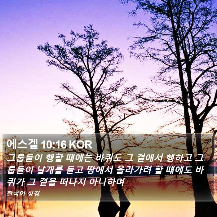 에스겔 10:16 KOR Bible Study