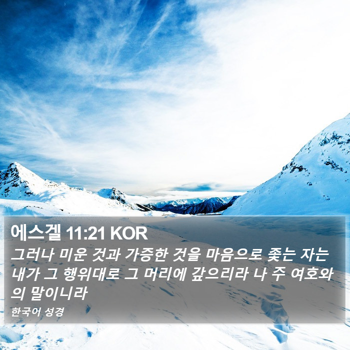 에스겔 11:21 KOR Bible Study