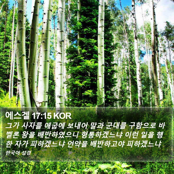 에스겔 17:15 KOR Bible Study