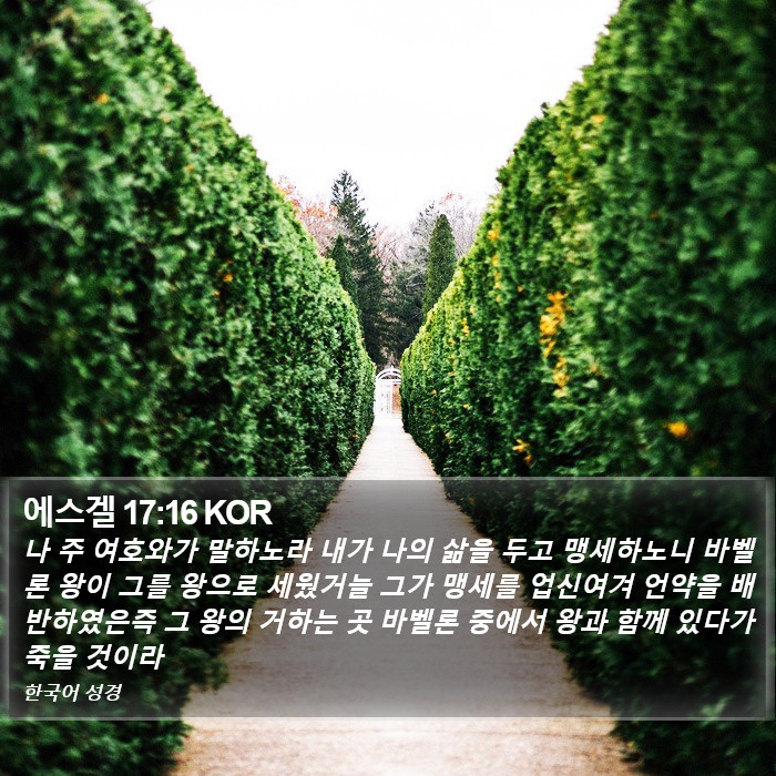 에스겔 17:16 KOR Bible Study