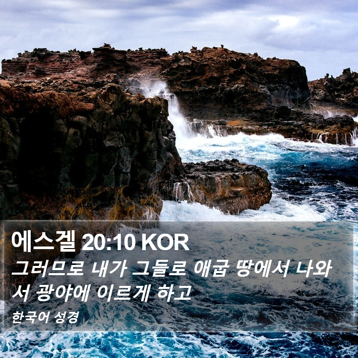 에스겔 20:10 KOR Bible Study