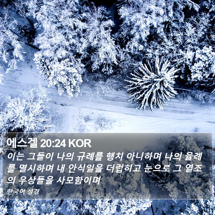 에스겔 20:24 KOR Bible Study