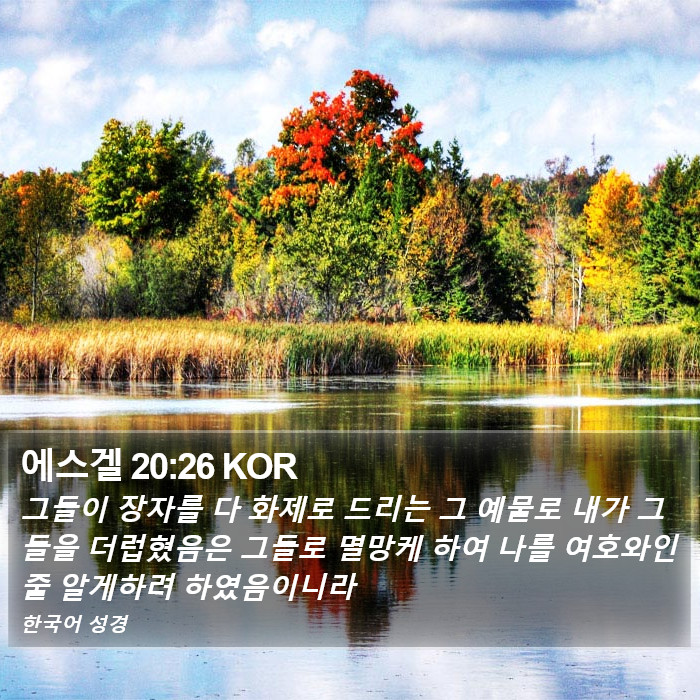 에스겔 20:26 KOR Bible Study