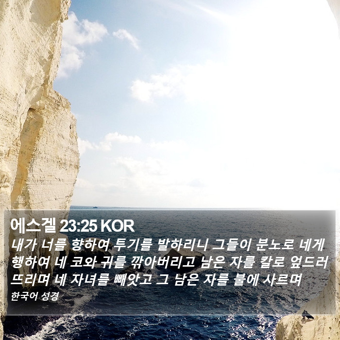 에스겔 23:25 KOR Bible Study