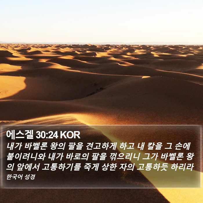 에스겔 30:24 KOR Bible Study