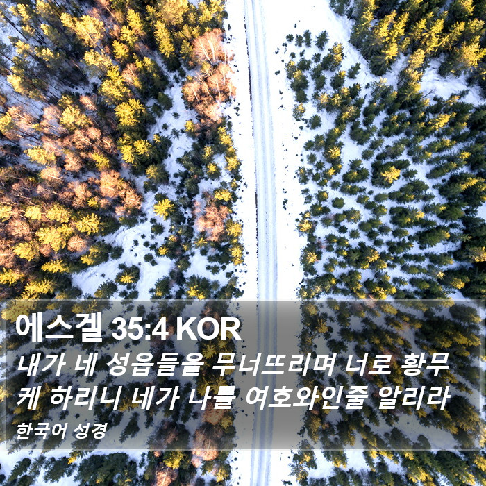 에스겔 35:4 KOR Bible Study