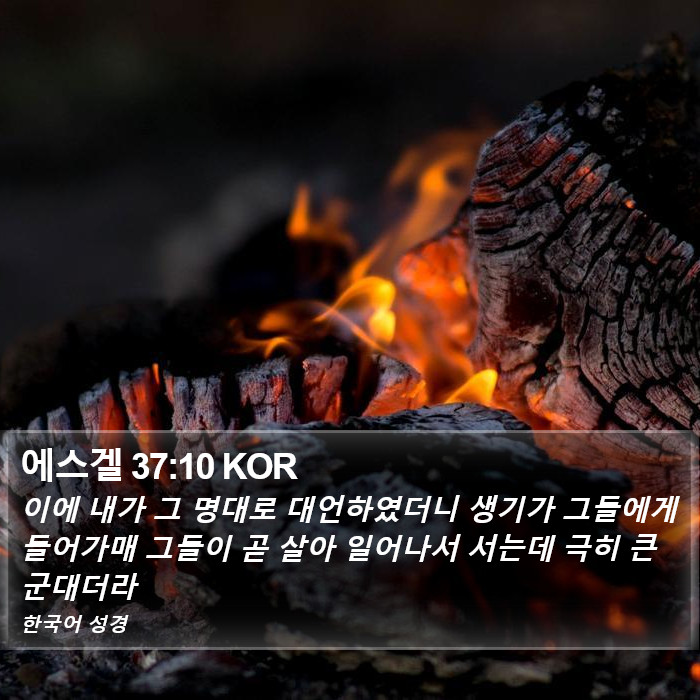 에스겔 37:10 KOR Bible Study