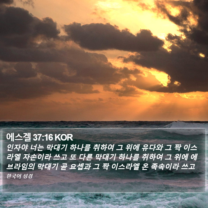 에스겔 37:16 KOR Bible Study