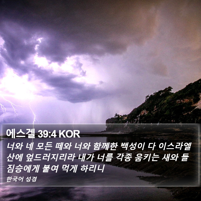 에스겔 39:4 KOR Bible Study