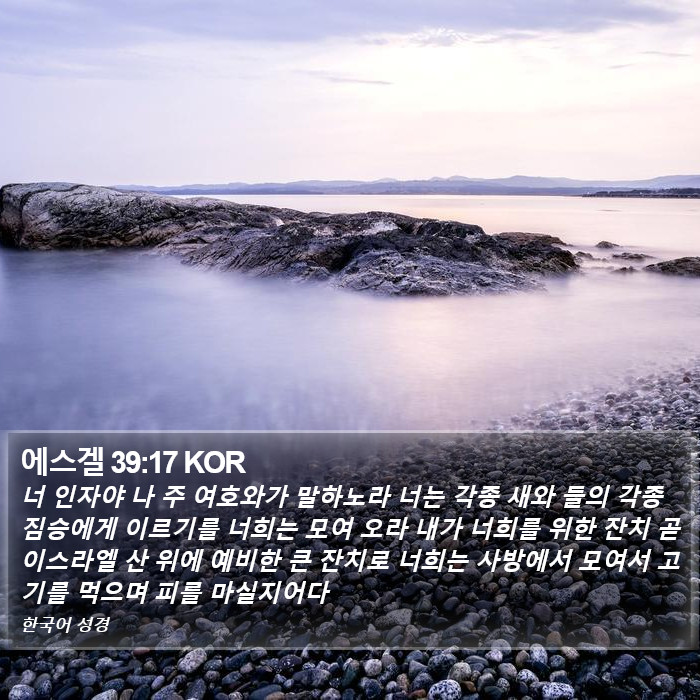 에스겔 39:17 KOR Bible Study