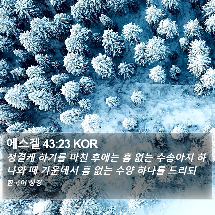 에스겔 43:23 KOR Bible Study