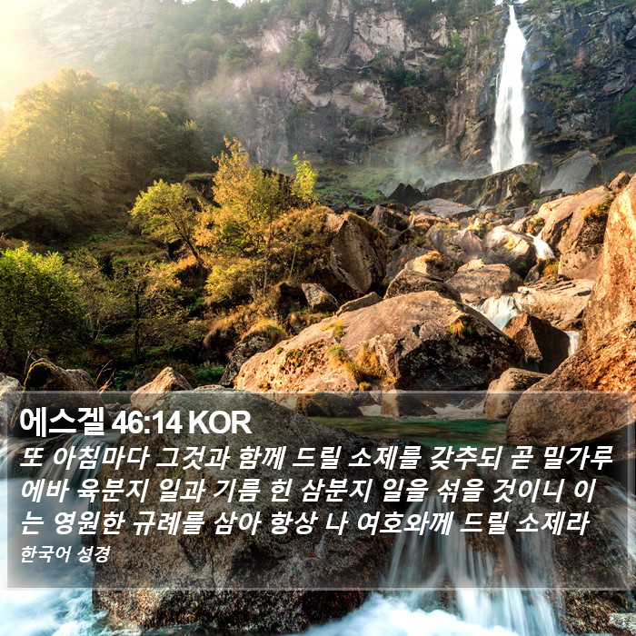 에스겔 46:14 KOR Bible Study