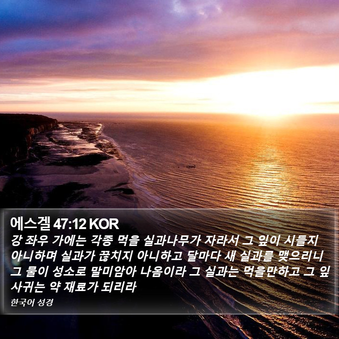 에스겔 47:12 KOR Bible Study