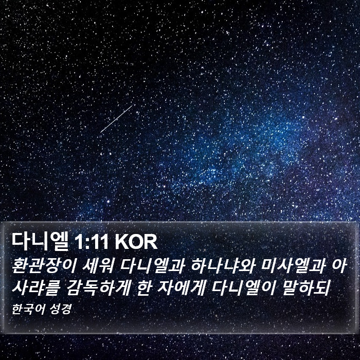 다니엘 1:11 KOR Bible Study