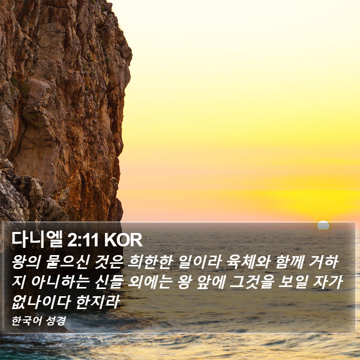 다니엘 2:11 KOR Bible Study