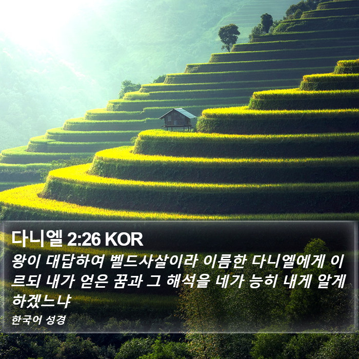 다니엘 2:26 KOR Bible Study