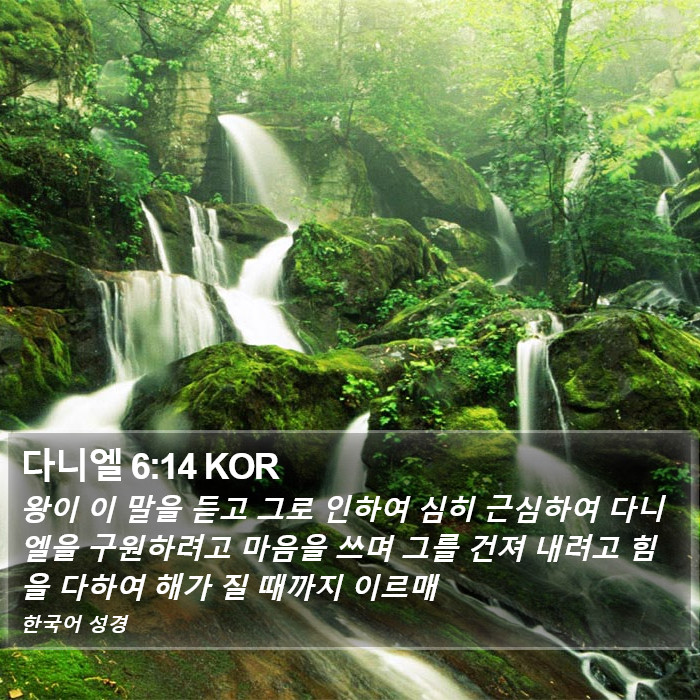 다니엘 6:14 KOR Bible Study