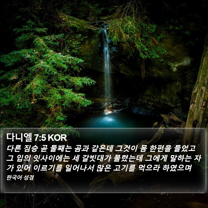다니엘 7:5 KOR Bible Study