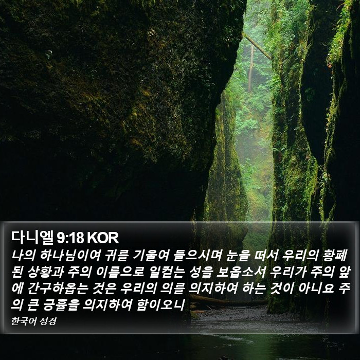 다니엘 9:18 KOR Bible Study