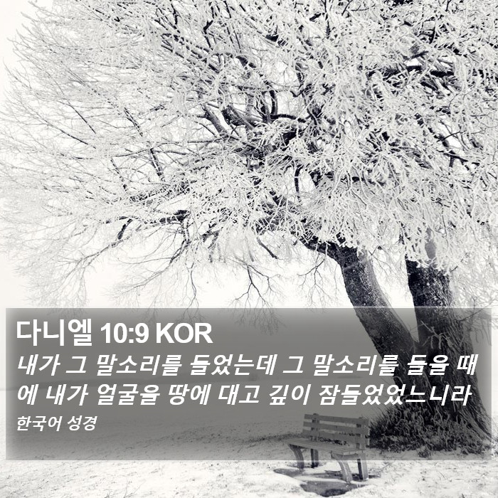 다니엘 10:9 KOR Bible Study