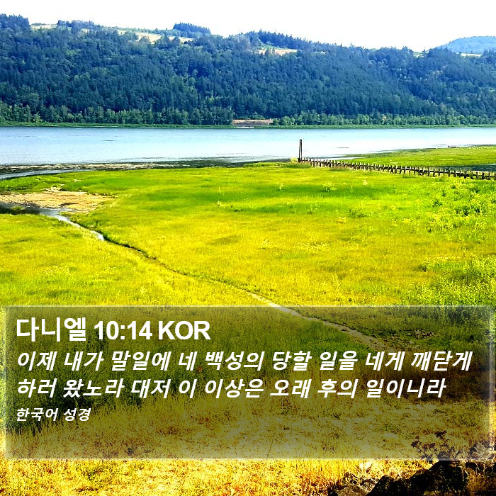 다니엘 10:14 KOR Bible Study