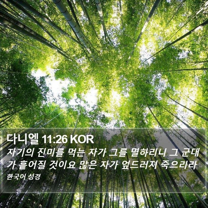 다니엘 11:26 KOR Bible Study