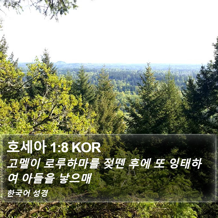 호세아 1:8 KOR Bible Study