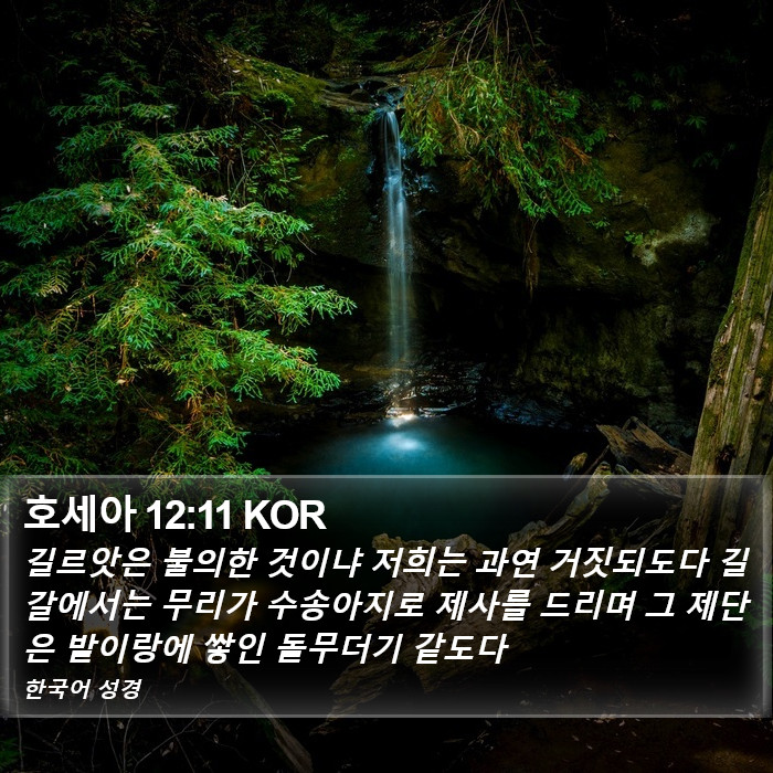 호세아 12:11 KOR Bible Study