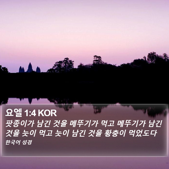 요엘 1:4 KOR Bible Study