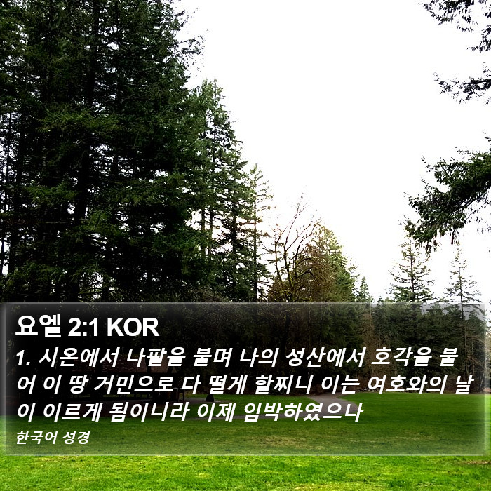 요엘 2:1 KOR Bible Study