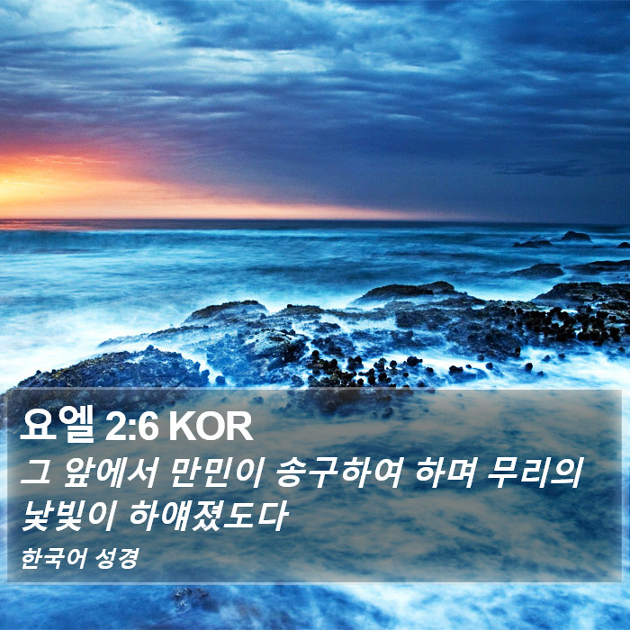 요엘 2:6 KOR Bible Study