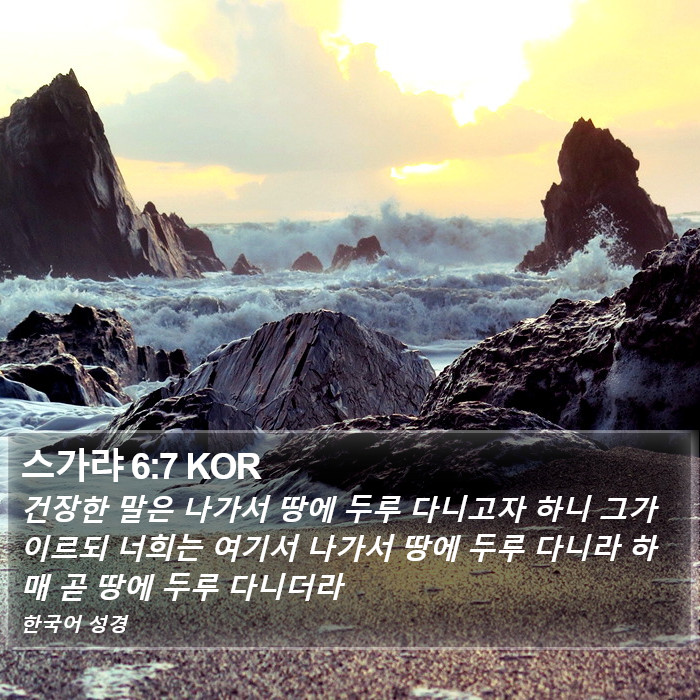 스가랴 6:7 KOR Bible Study