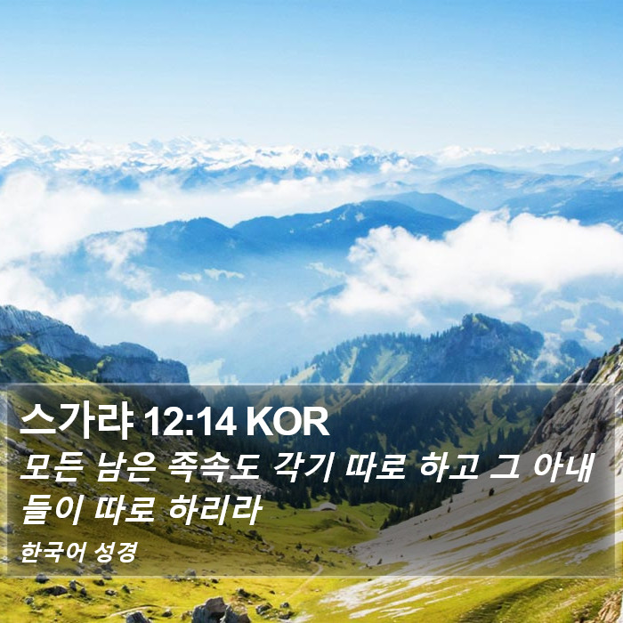 스가랴 12:14 KOR Bible Study