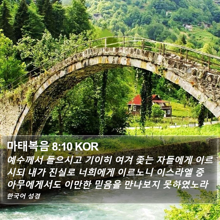 마태복음 8:10 KOR Bible Study
