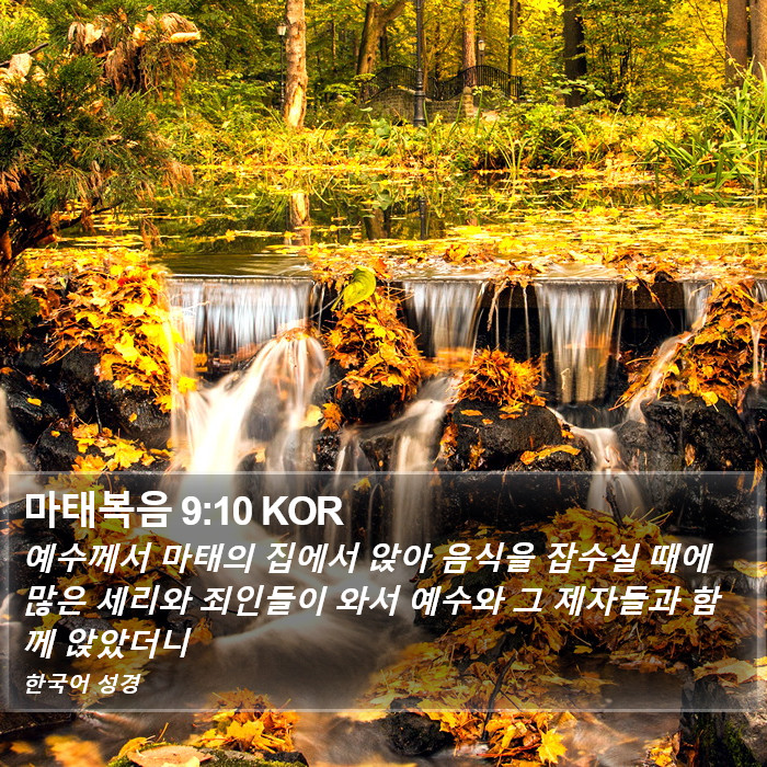 마태복음 9:10 KOR Bible Study