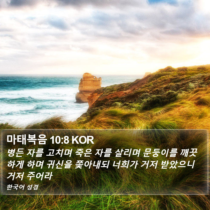 마태복음 10:8 KOR Bible Study