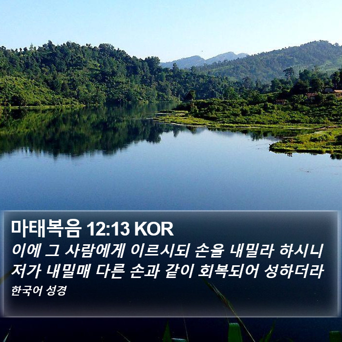 마태복음 12:13 KOR Bible Study