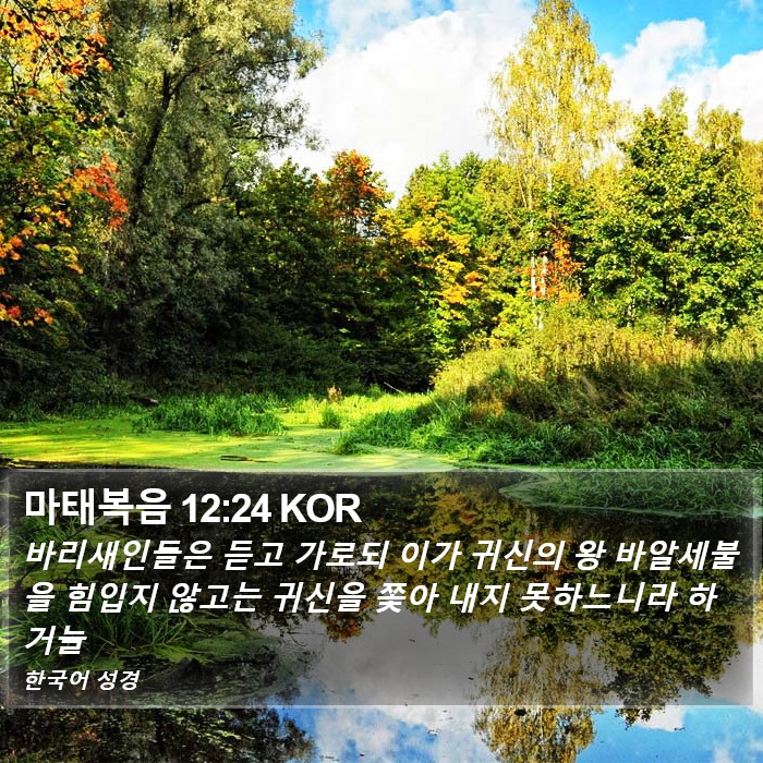 마태복음 12:24 KOR Bible Study