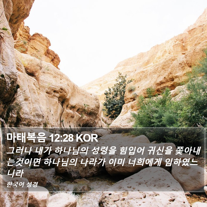 마태복음 12:28 KOR Bible Study