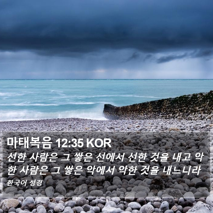 마태복음 12:35 KOR Bible Study