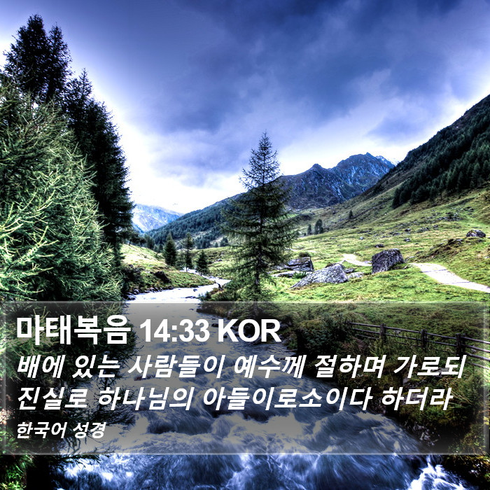 마태복음 14:33 KOR Bible Study