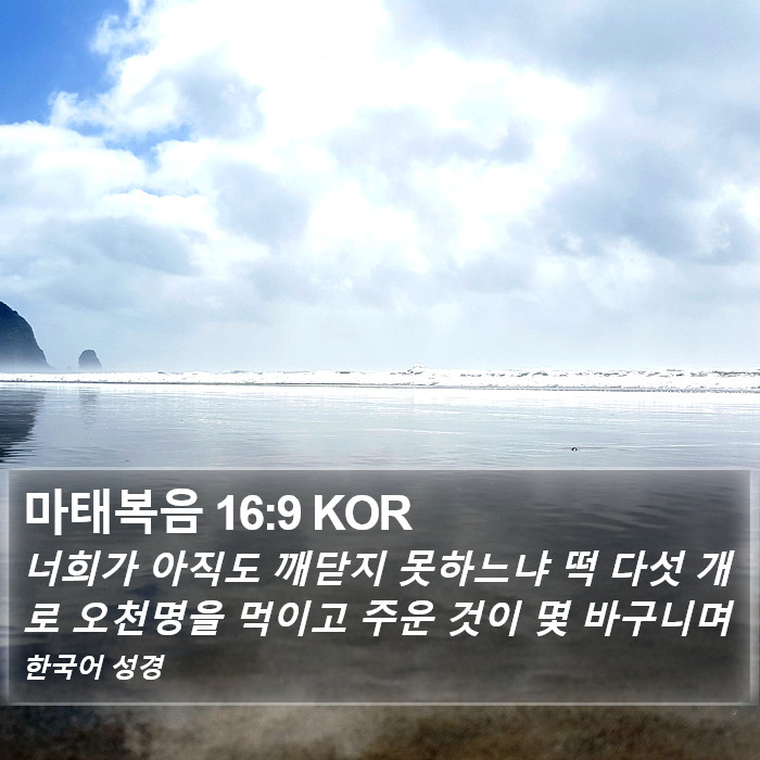 마태복음 16:9 KOR Bible Study