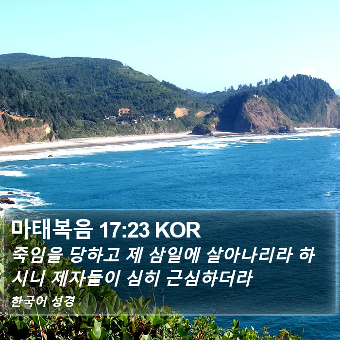 마태복음 17:23 KOR Bible Study