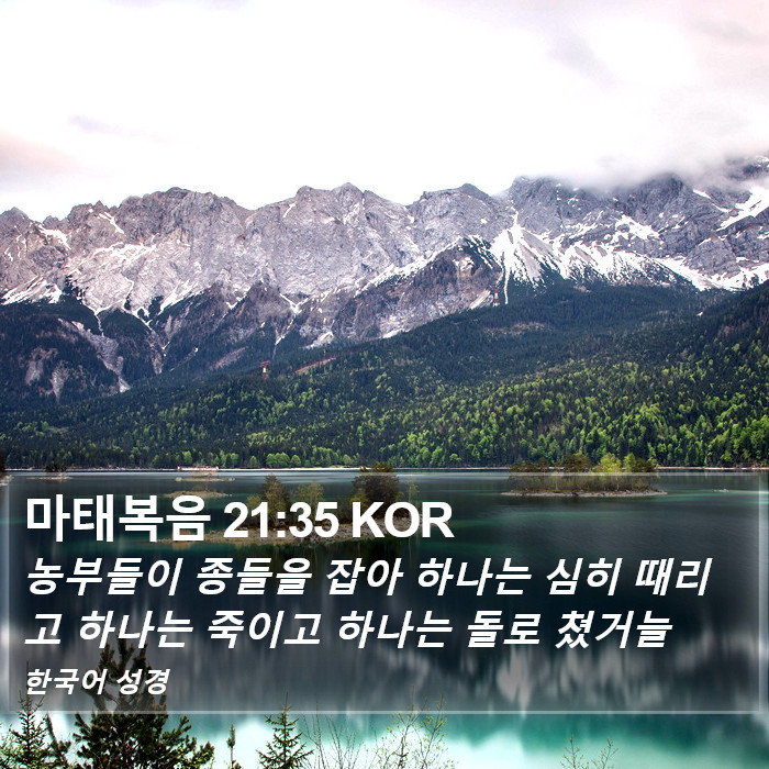 마태복음 21:35 KOR Bible Study