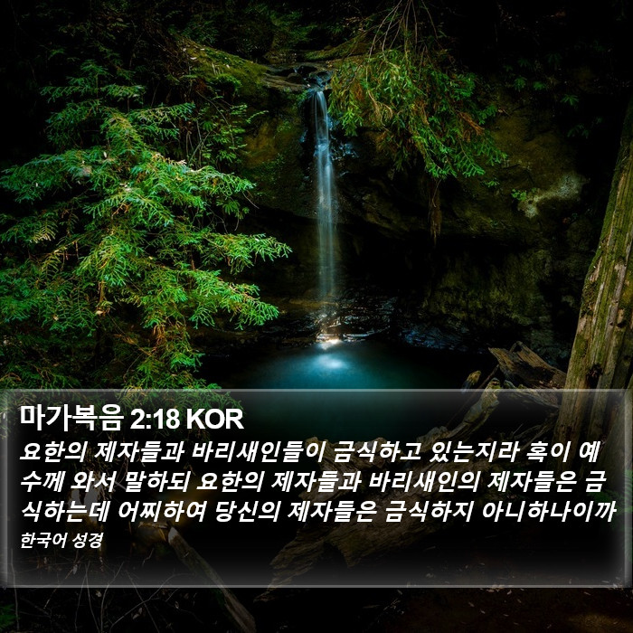 마가복음 2:18 KOR Bible Study