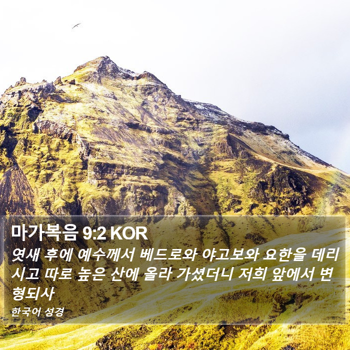 마가복음 9:2 KOR Bible Study